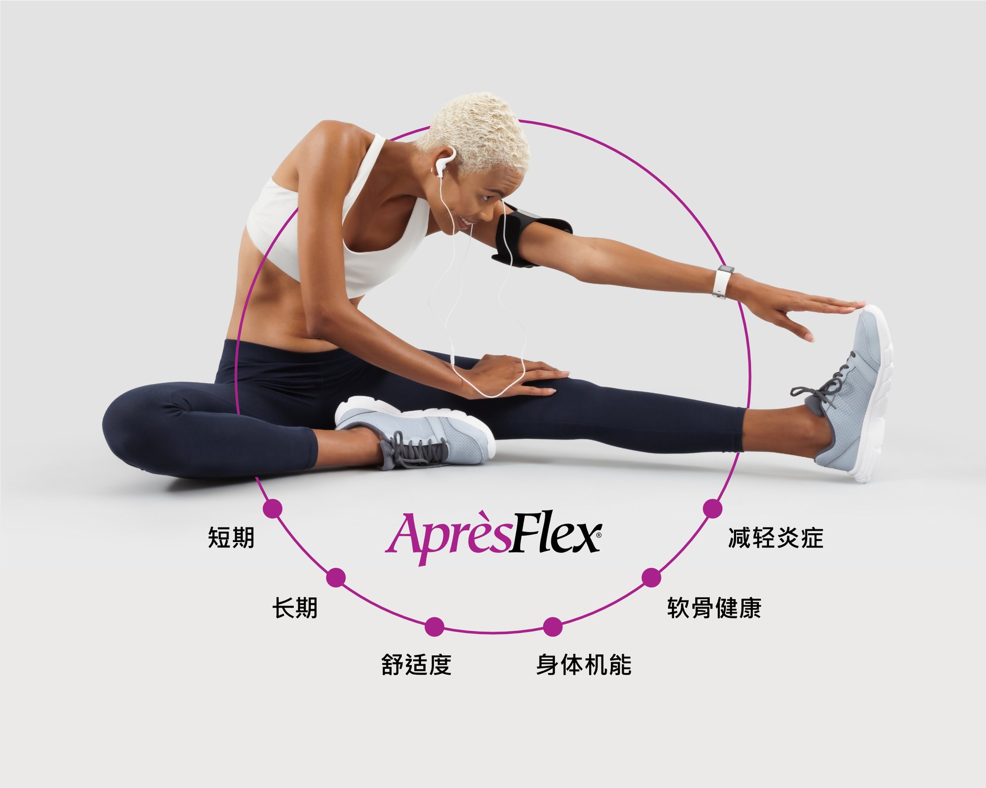 ApresFlex Circle Graphic - Chinese ApresFlex Circle Graphic - Chinese